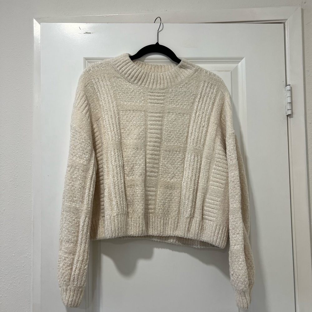 Lisa Says Gah Cozy Cream Sweater